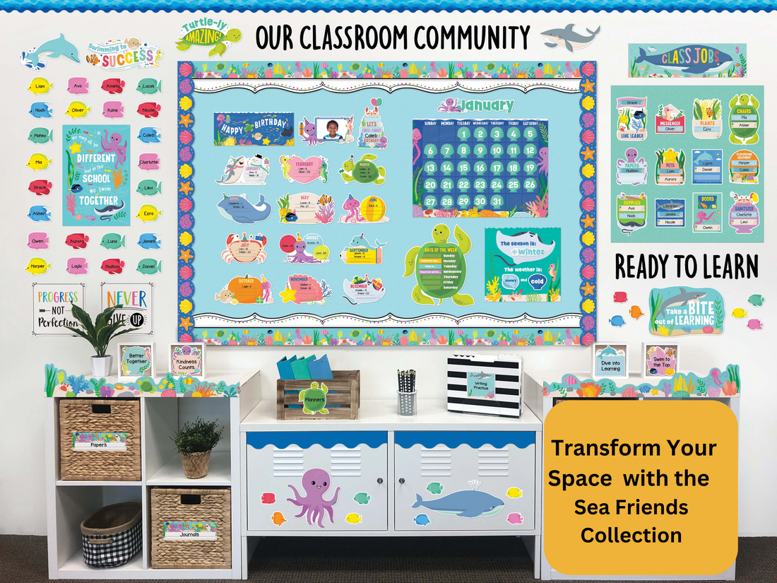 Make a Splash in Your Classroom! Transform Your Space and Dive Into Learning with the Sea Friends Collection