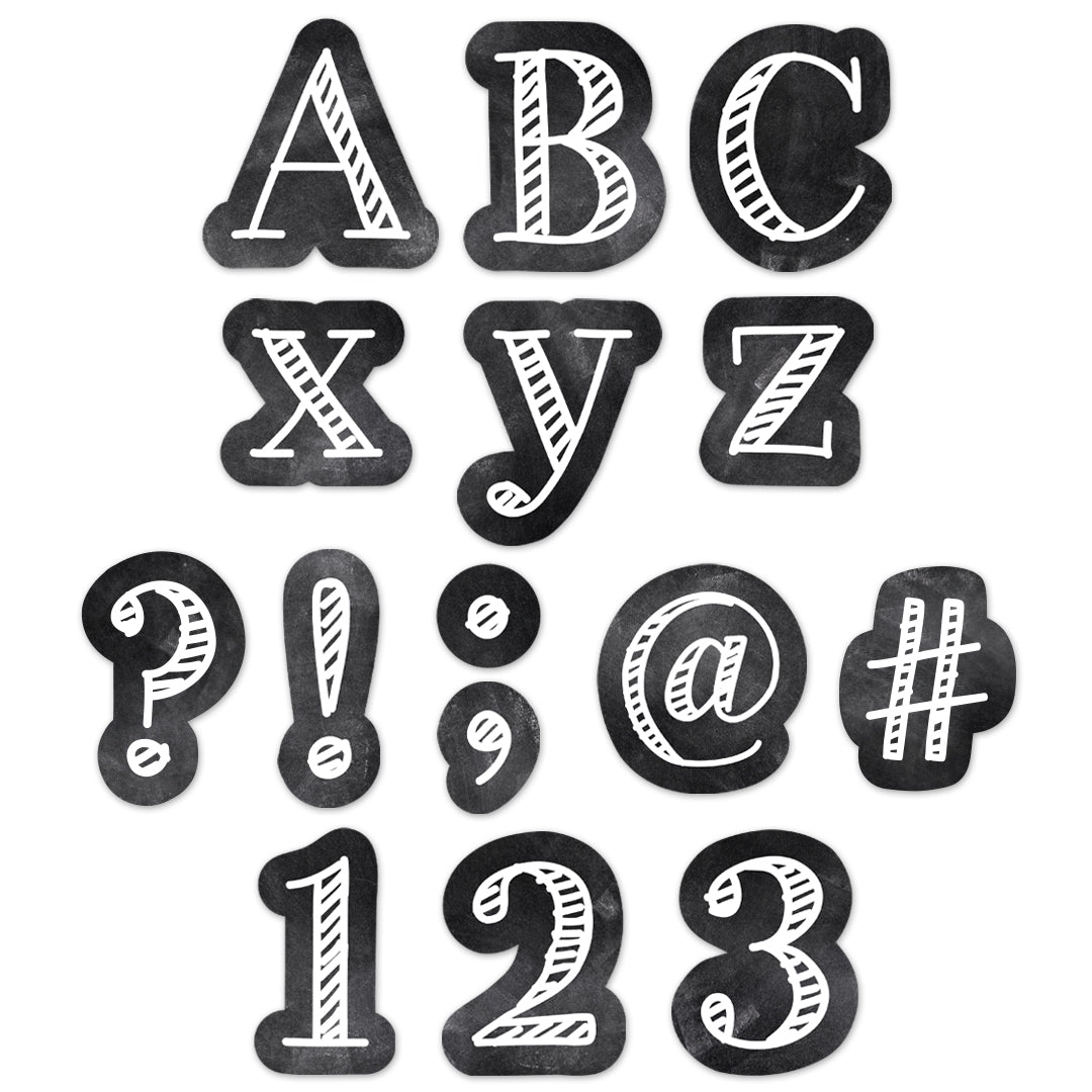 Chalk It Up! Chalkboard 4" Designer Letters