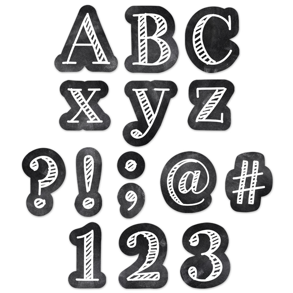 Chalk It Up! Chalkboard 4" Designer Letters