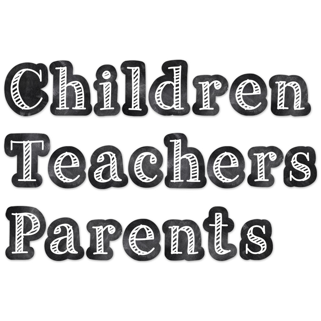 Chalk It Up! Chalkboard 4" Designer Letters