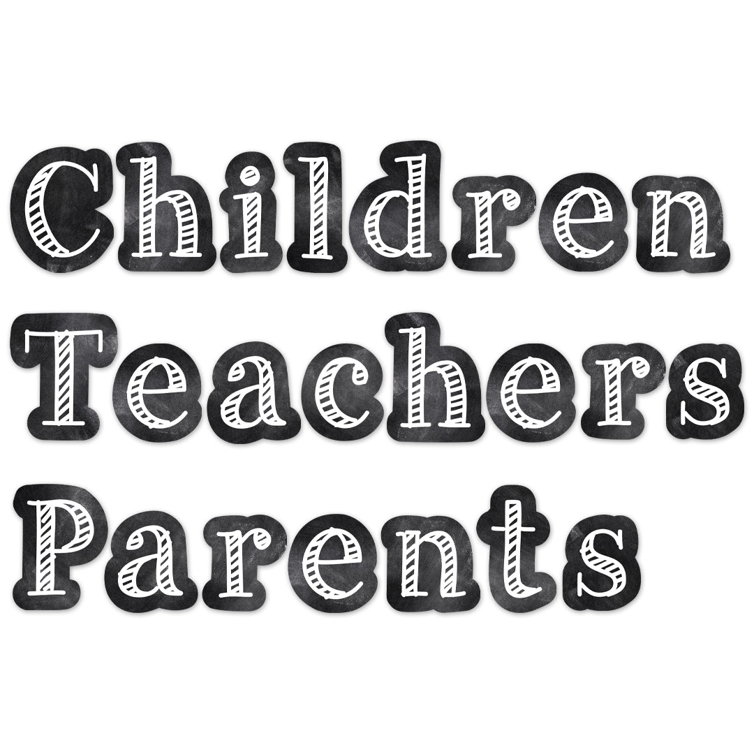 Chalk It Up! Chalkboard 4" Designer Letters