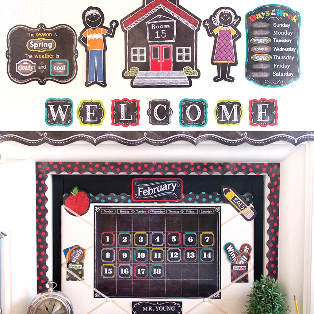 Chalk It Up! Chalkboard 4" Designer Letters