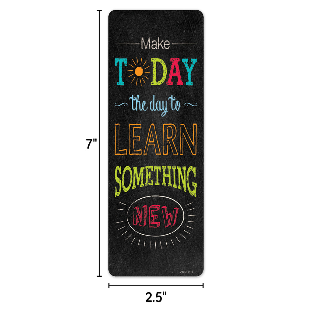 Chalk It Up! Motivational Quotes Bookmarks