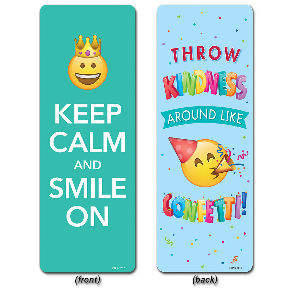 Emoji Fun Motivational Quotes Bookmarks