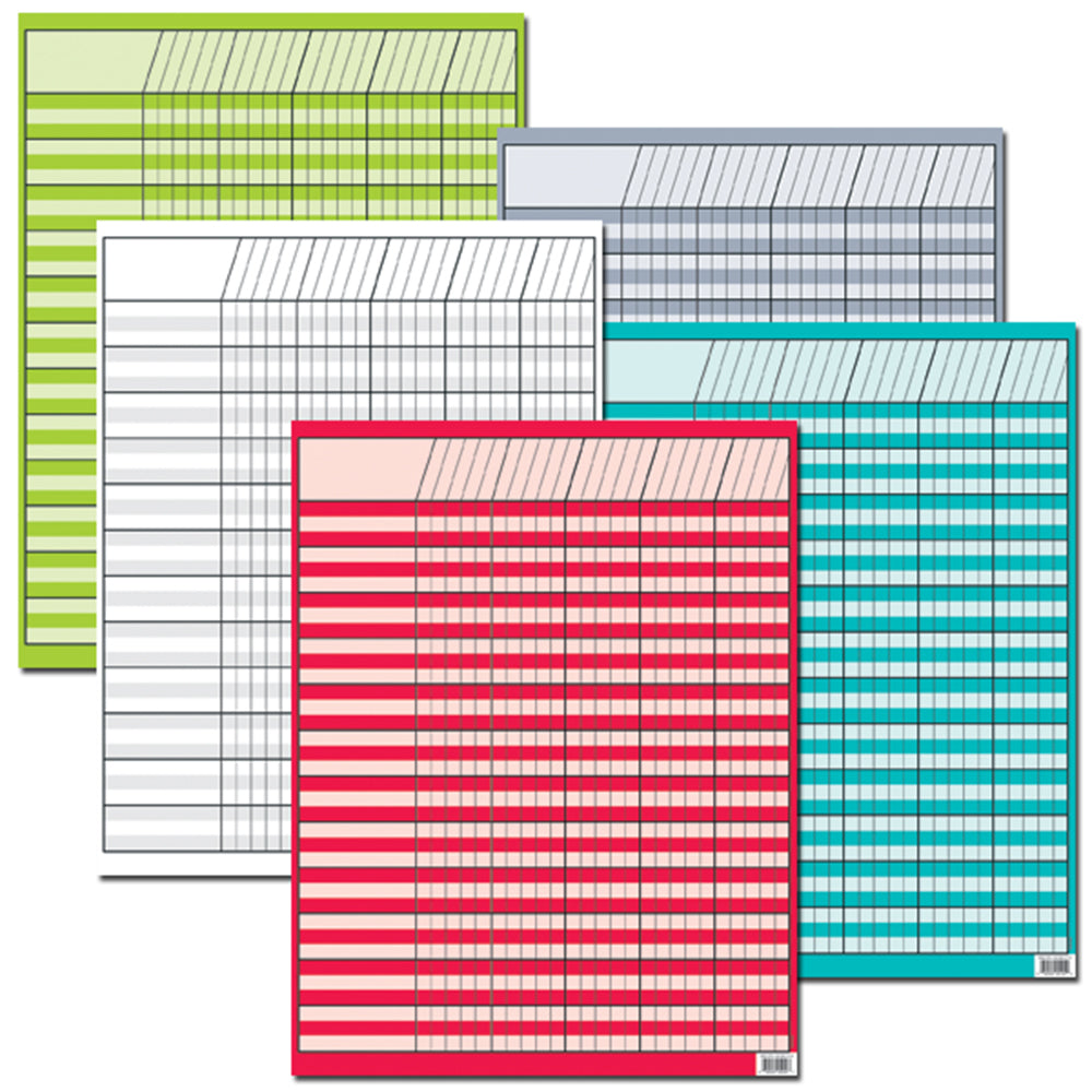 Bright Colors Incentive Variety Charts Convenience Pack