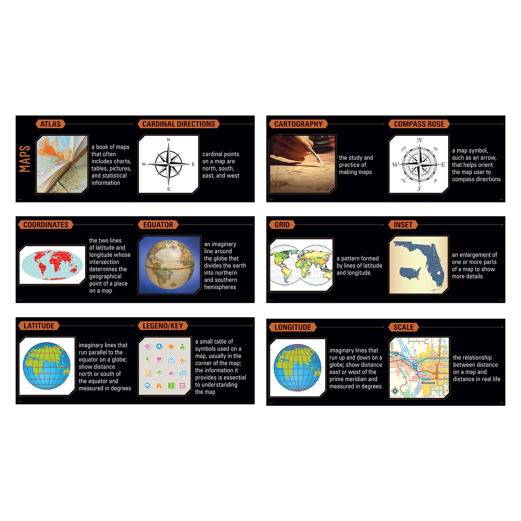 Maps Whiteboard Topper