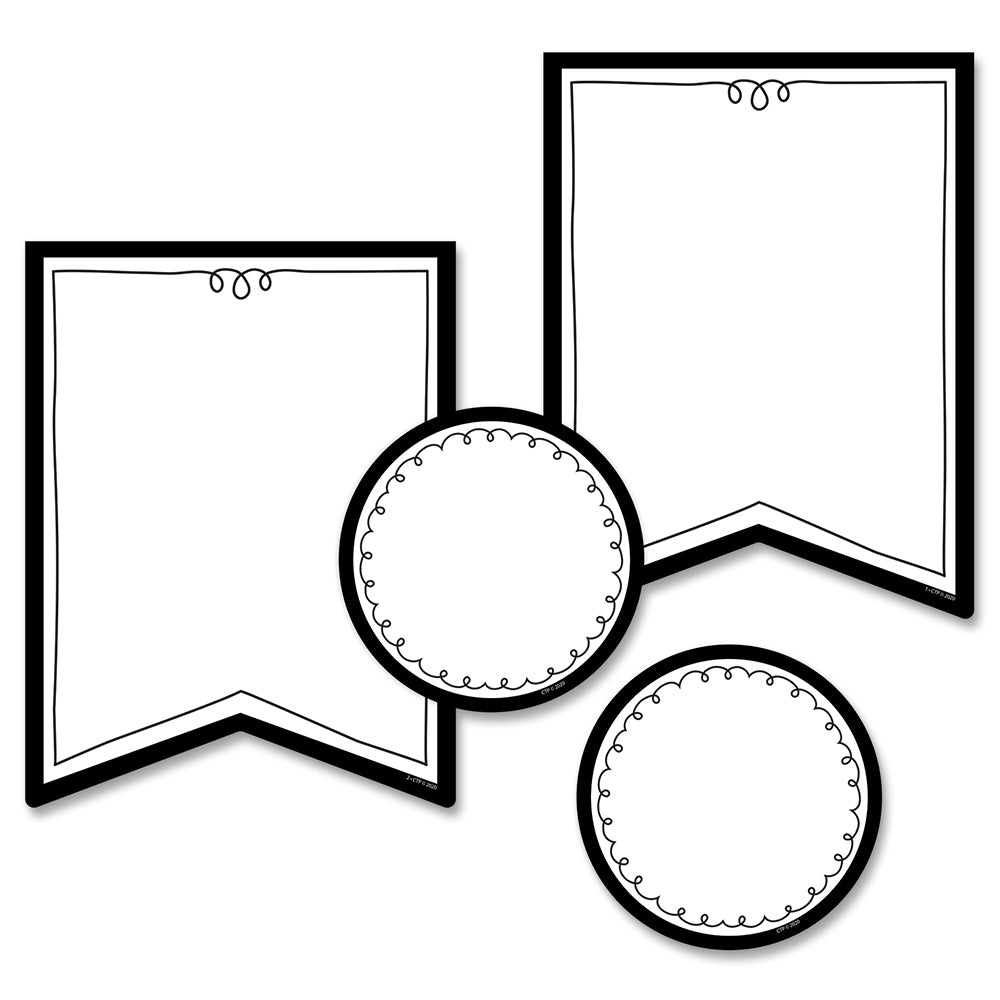 Pennants 6 Inch Designer Cut-Outs