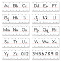 Traditional Manuscript Alphabet Line Bulletin Board