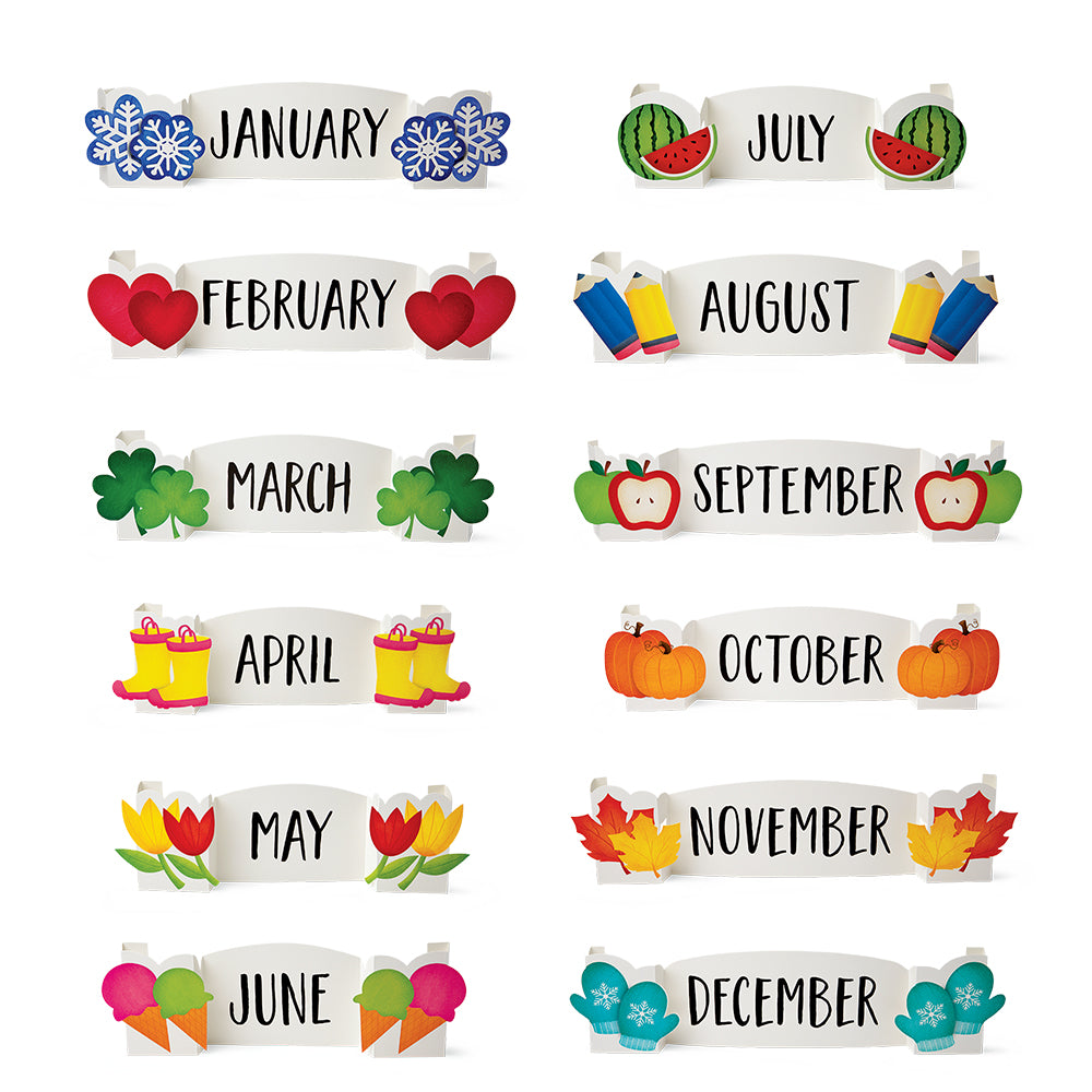 3D Pop Months of the Year