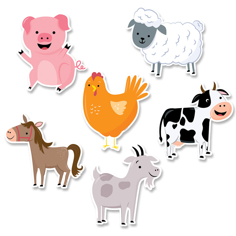 Farm Friends 6 Inch Designer Cut-Outs