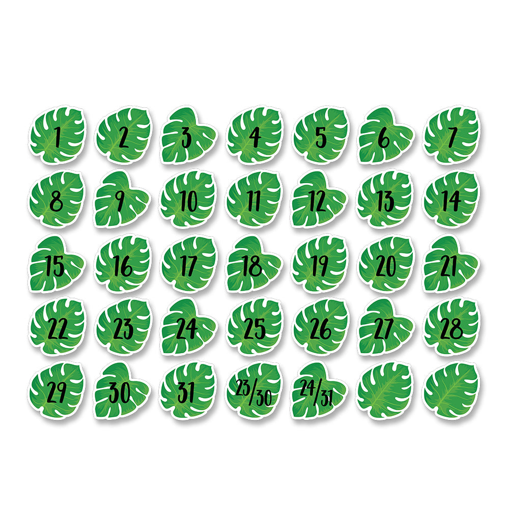 Palm Paradise Monstera Leaves Calendar Days