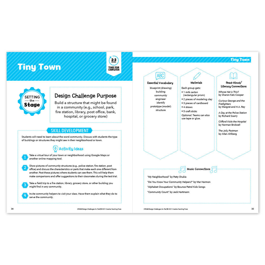 STEAM Learning Activities, Gr. PreK eBook