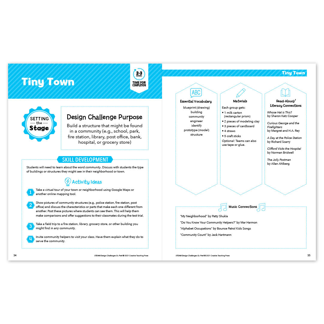STEAM Learning Activities, Gr. PreK eBook