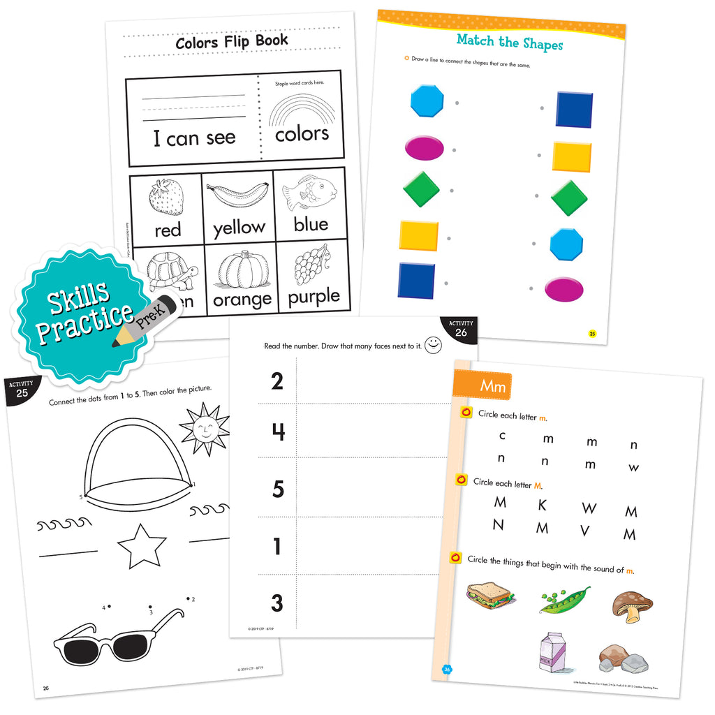 PreK Skills Practice Bundle 2