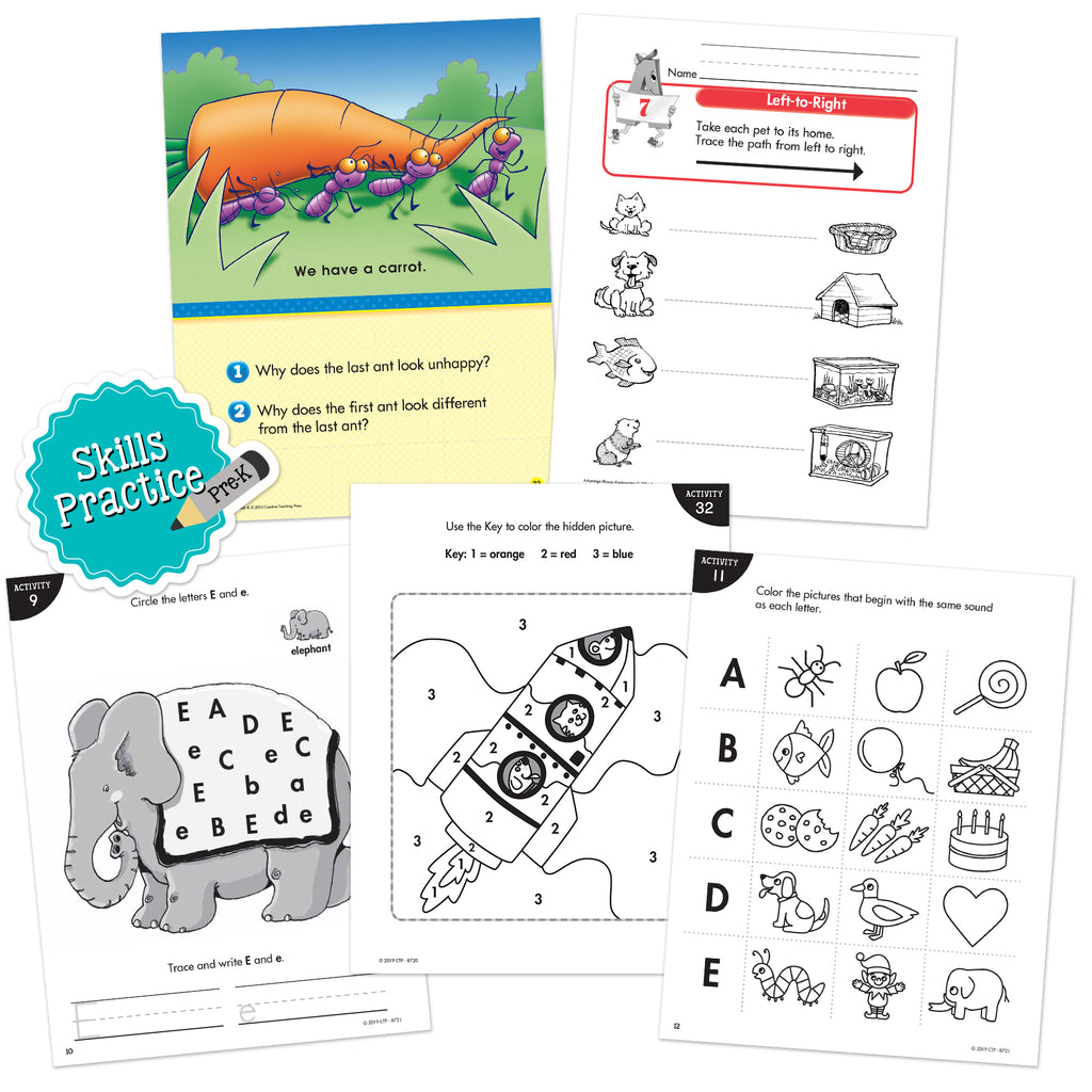 PreK Skills Practice Bundle 3