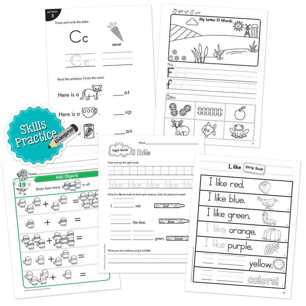 Kindergarten Skills Practice Bundle 2