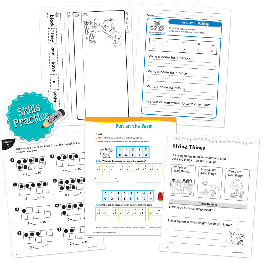 Grade 1  Skills Practice Bundle 1