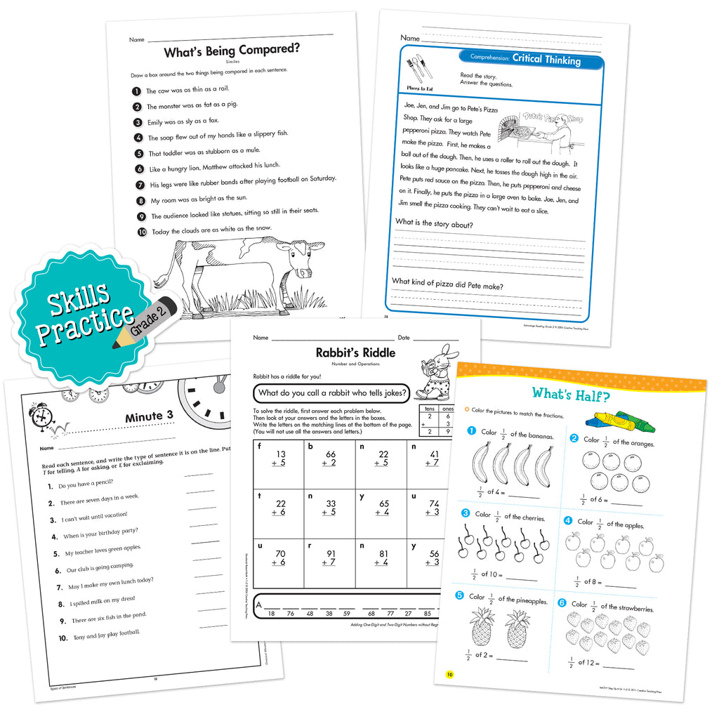 Grade 2 Skills Practice Bundle 5