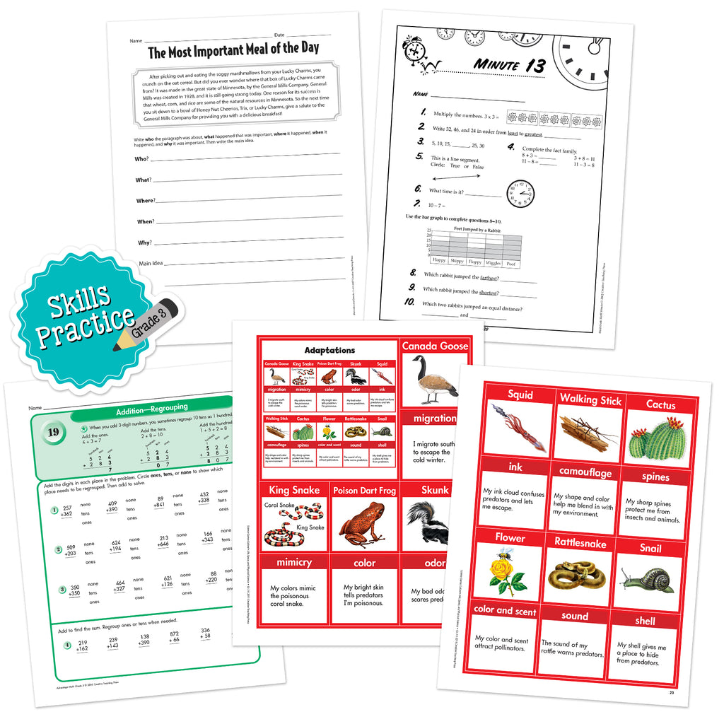 Grade 3 Skills Practice Bundle 1