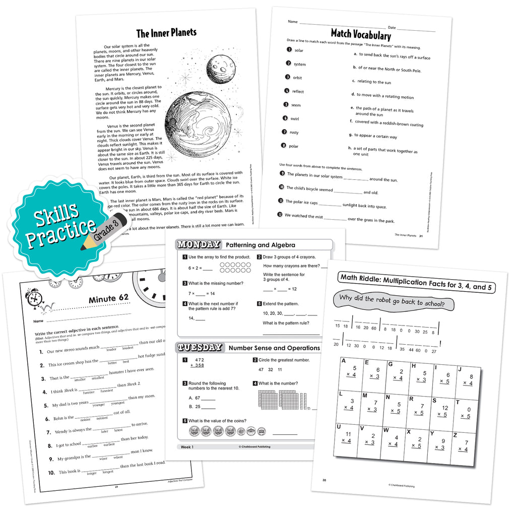 Grade 3 Skills Practice Bundle 2