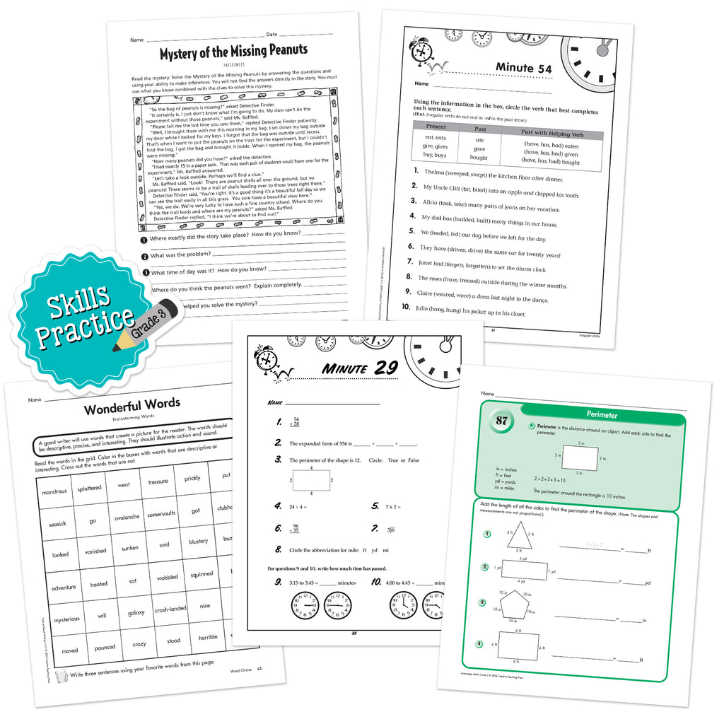Grade 3 Skills Practice Bundle 7