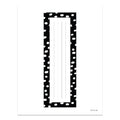 Messy Dots on Black Name Plate