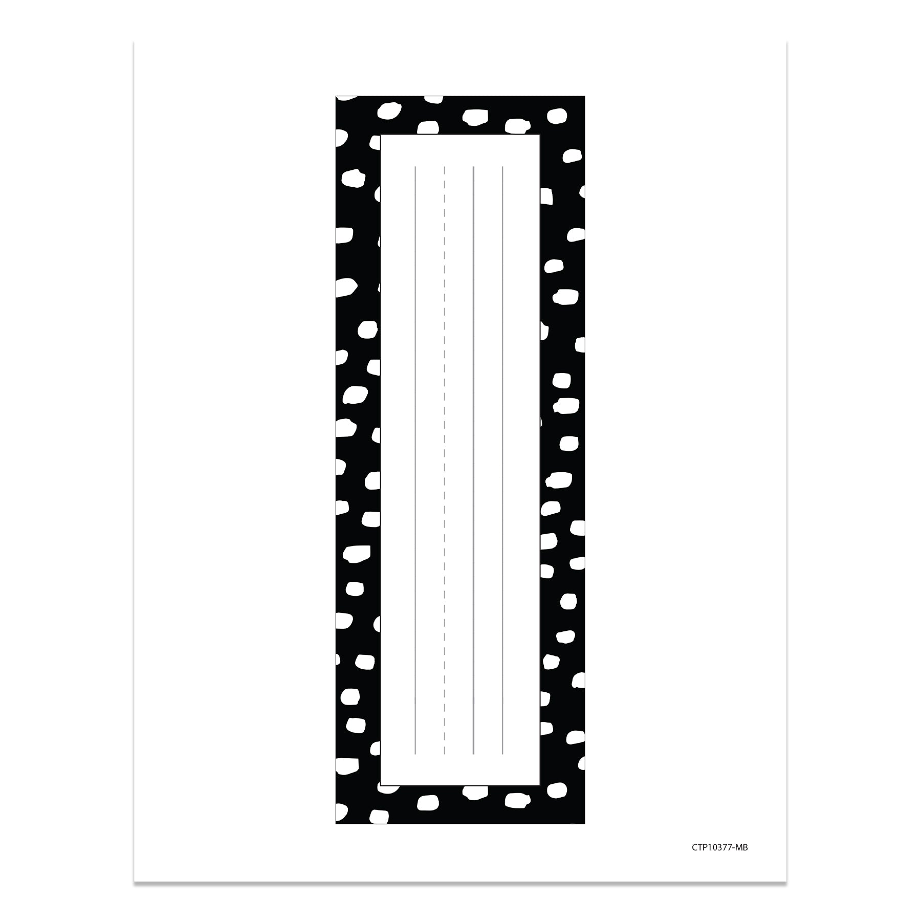 Messy Dots on Black Name Plate