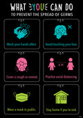 Prevent Spreading Germs Downloadable Mini Poster