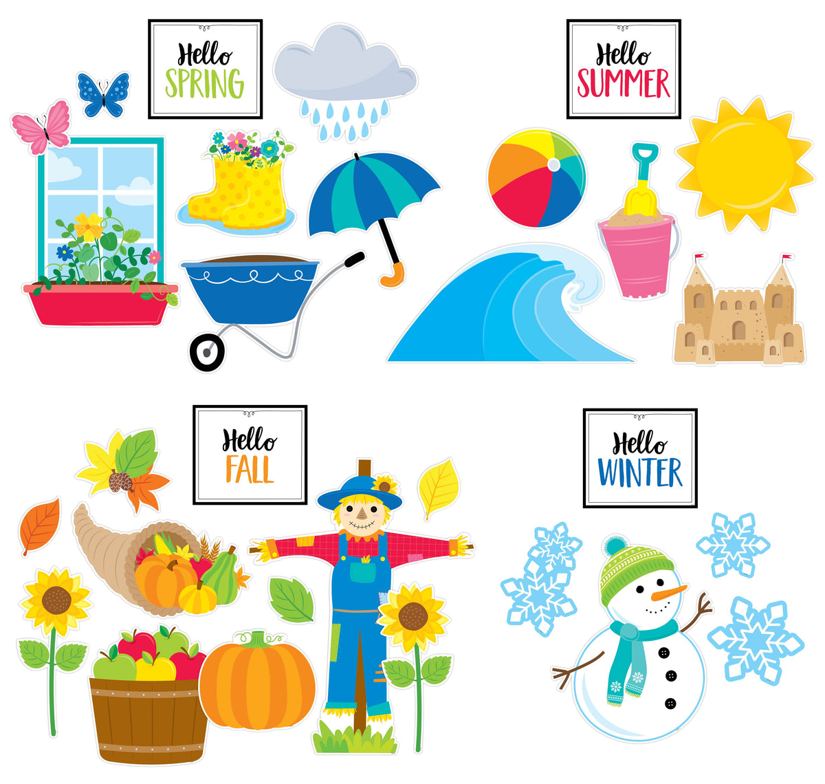 Year-Round Seasonal Accents Bulletin Board