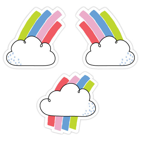 Rainbow Skies 3 Inch Designer Cut-Outs