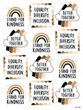 Diversity Rainbow Stickers