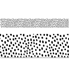 Black Messy Dots EZ Border