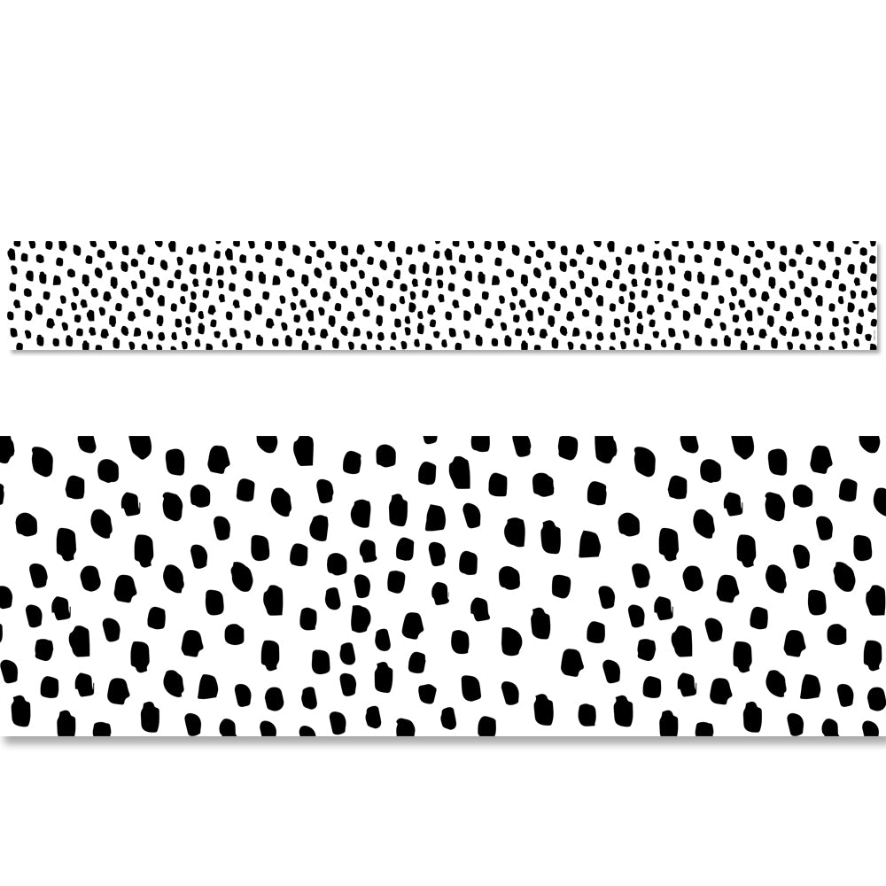 Black Messy Dots EZ Border