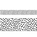 Black Messy Dots EZ Border