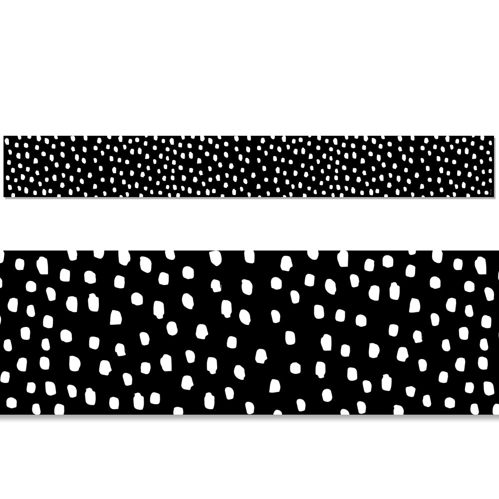 Messy Dots on Black EZ Border