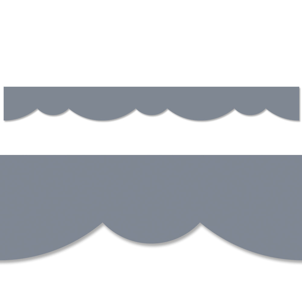 Charcoal Stylish Scallops EZ Border