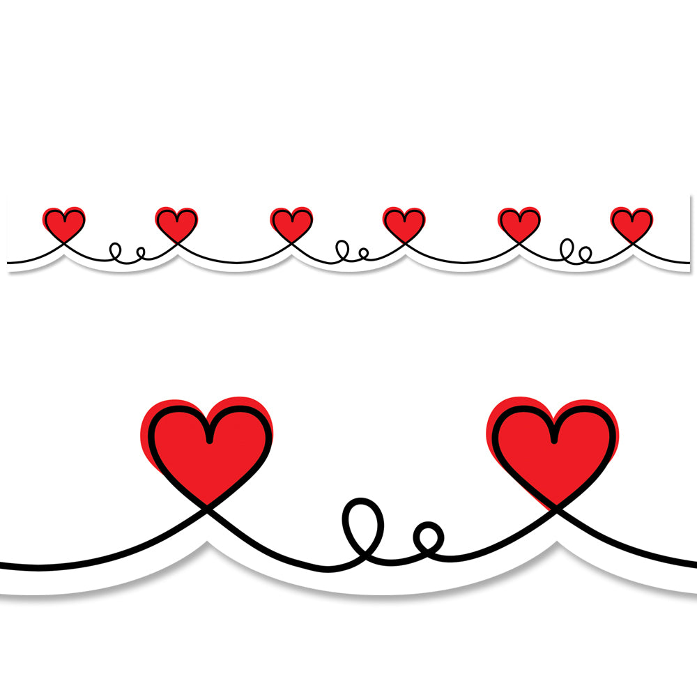 Doodle Hearts EZ Border