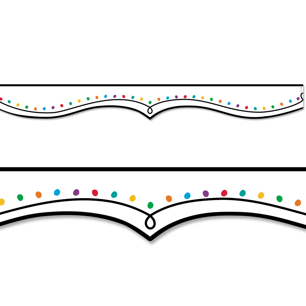 Color Dotted Swirl EZ Border