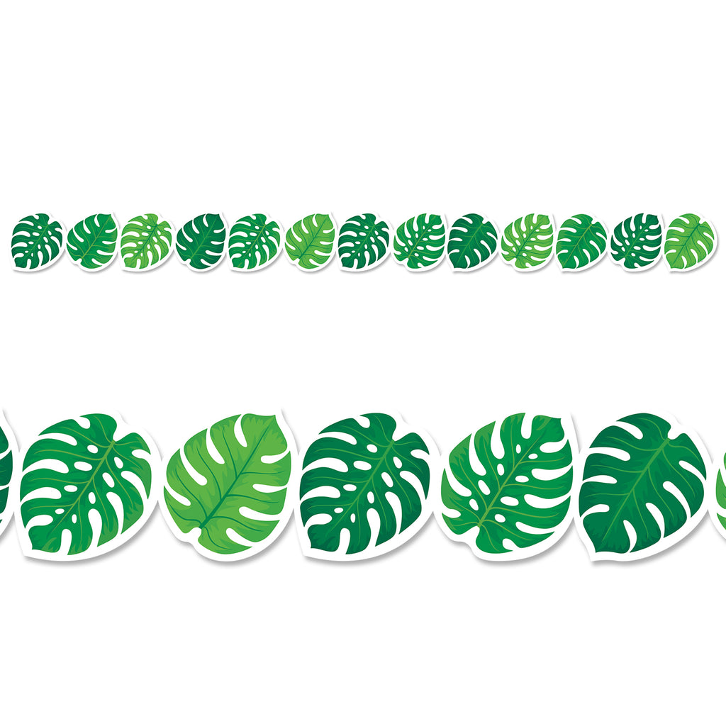 Monstera Leaves EZ Border (Palm Paradise)