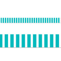 Turquoise Bold Stripes EZ Border (Core Decor)
