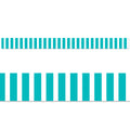 Turquoise Bold Stripes EZ Border (Core Decor)