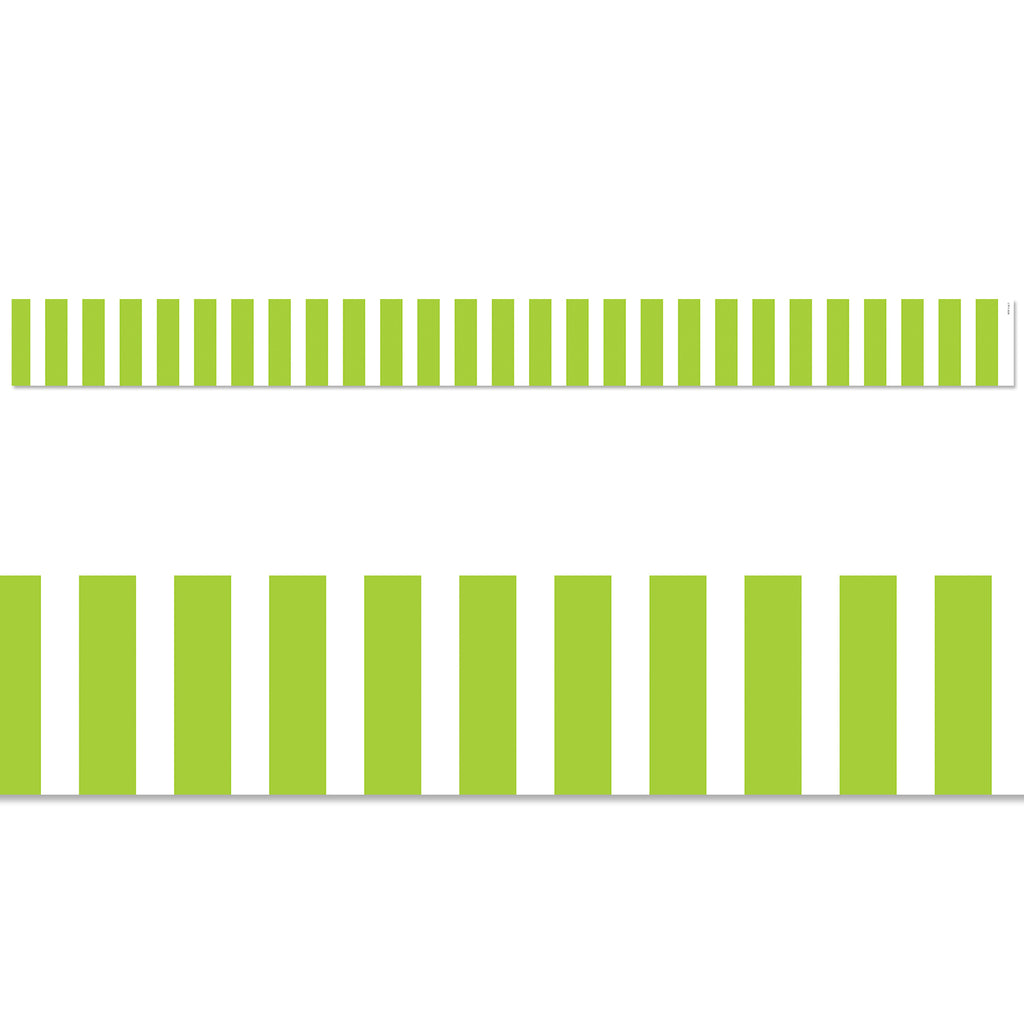 Lime Green Bold Stripes Border EZ Border (Core Decor)