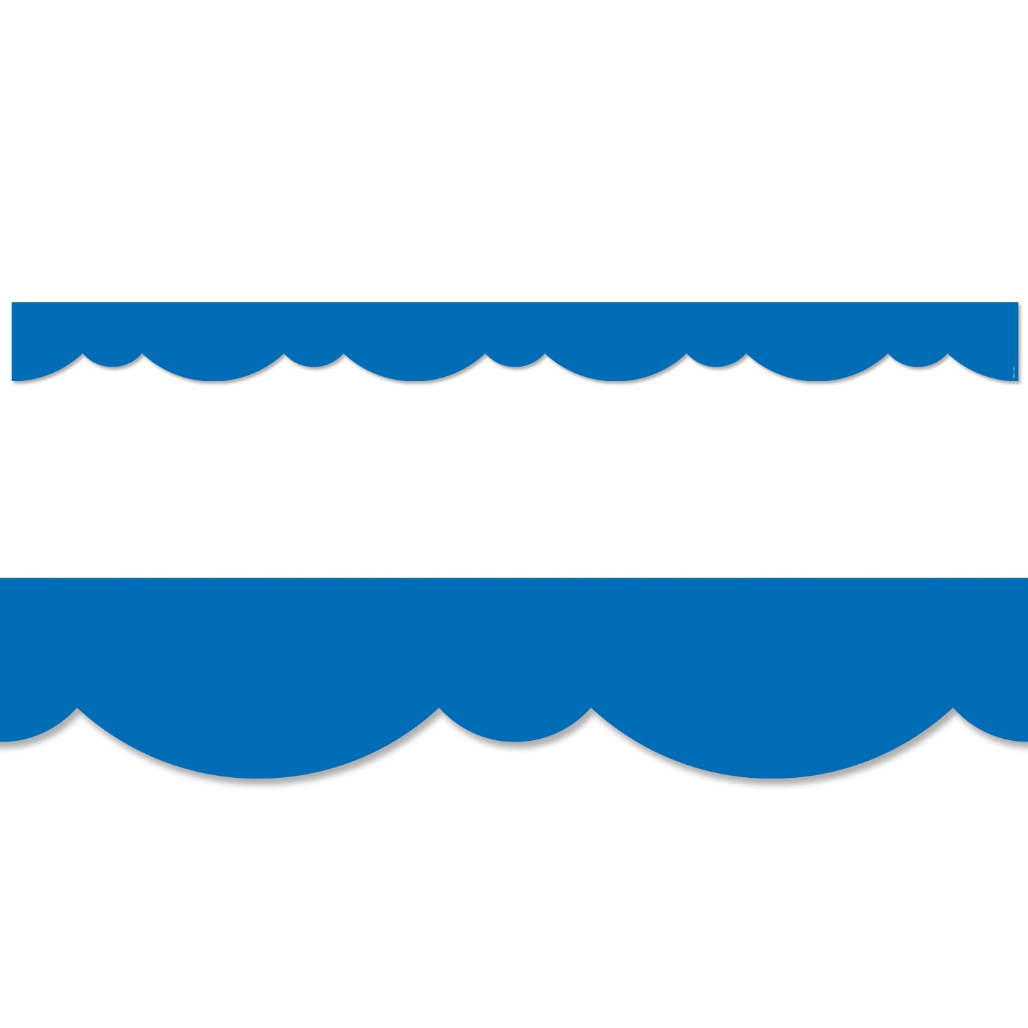 Royal Blue Stylish Scallops Border EZ Border (Core Decor)