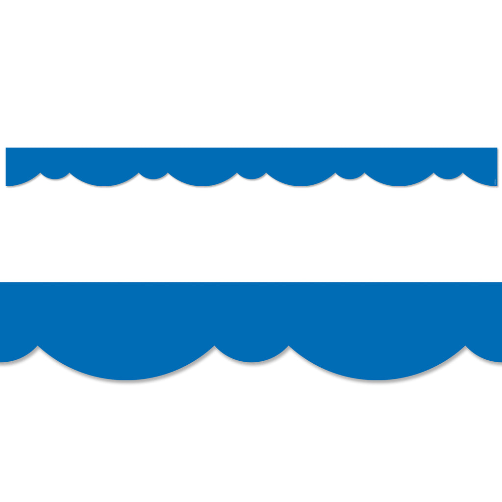 Royal Blue Stylish Scallops Border EZ Border (Core Decor)