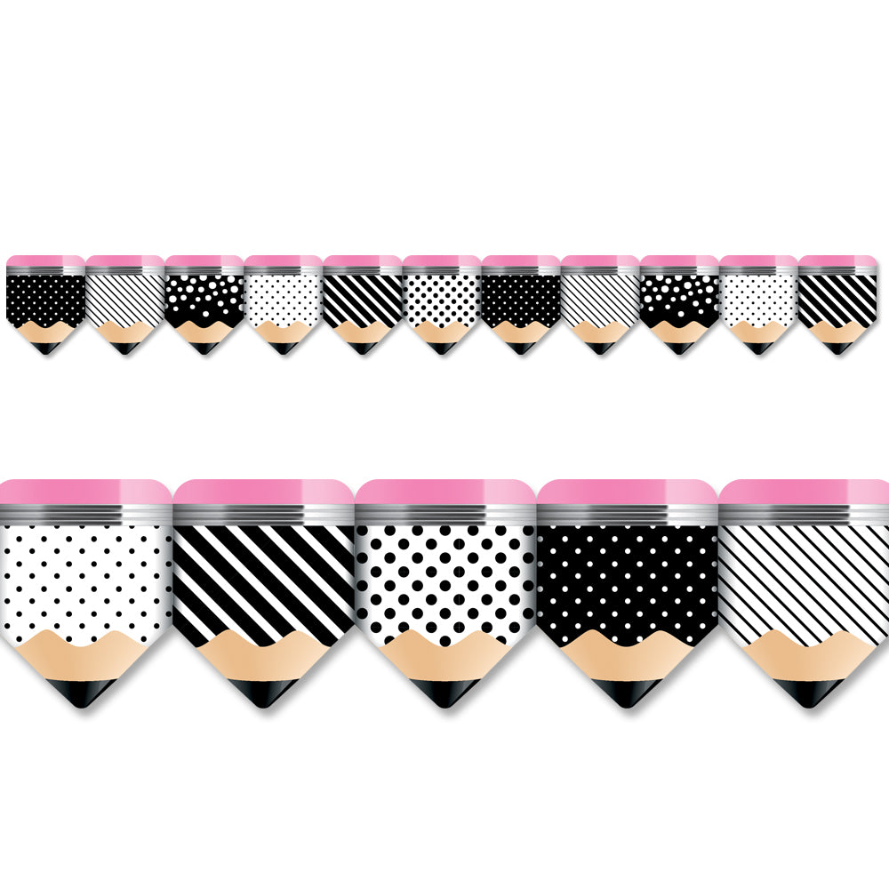 Striped & Spotted Pencils EZ Border