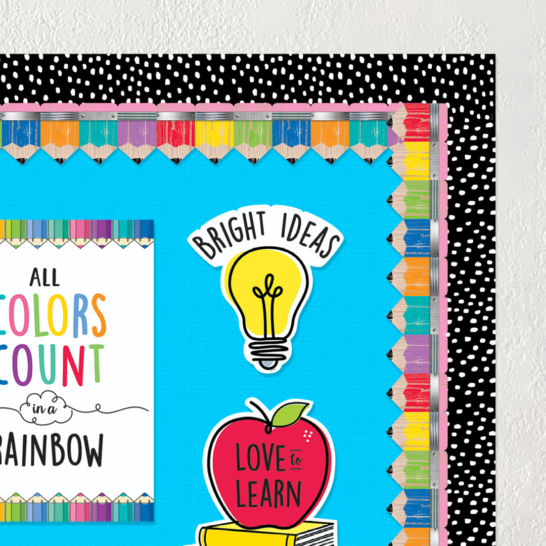 Rustic Pencils EZ Border (Upcycle Style)