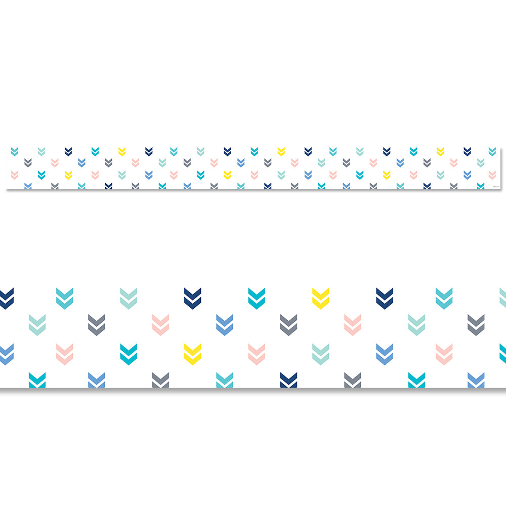 Colorful Mini Chevrons EZ Border (Calm & Cool)