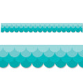Ombre Turquoise Scallops EZ Border