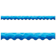 Waves Of Blue Wavy  EZ Border