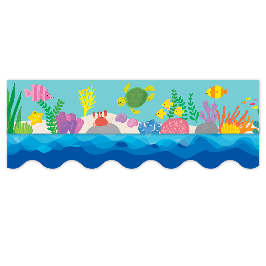 Waves Of Blue Wavy  EZ Border